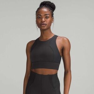 Lululemon Everlux High-Neck Train Bra - Black